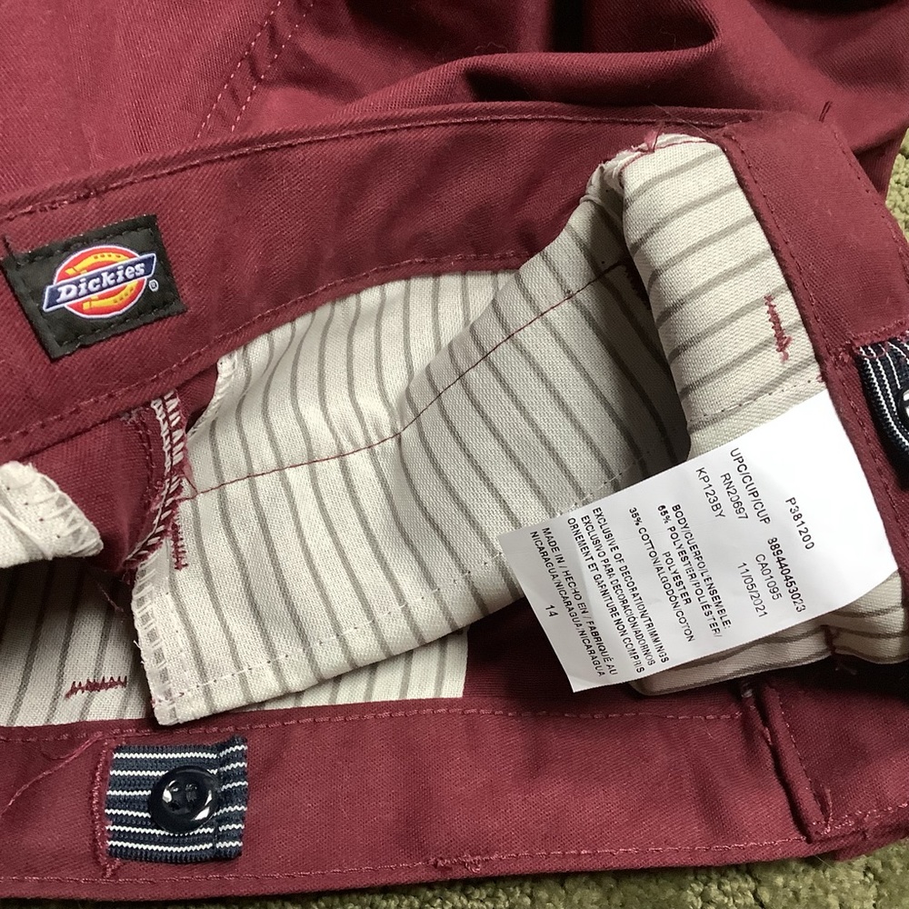 (Bin 3) Dickies straight leg khaki pants, Size 14 - Picture 3 of 4